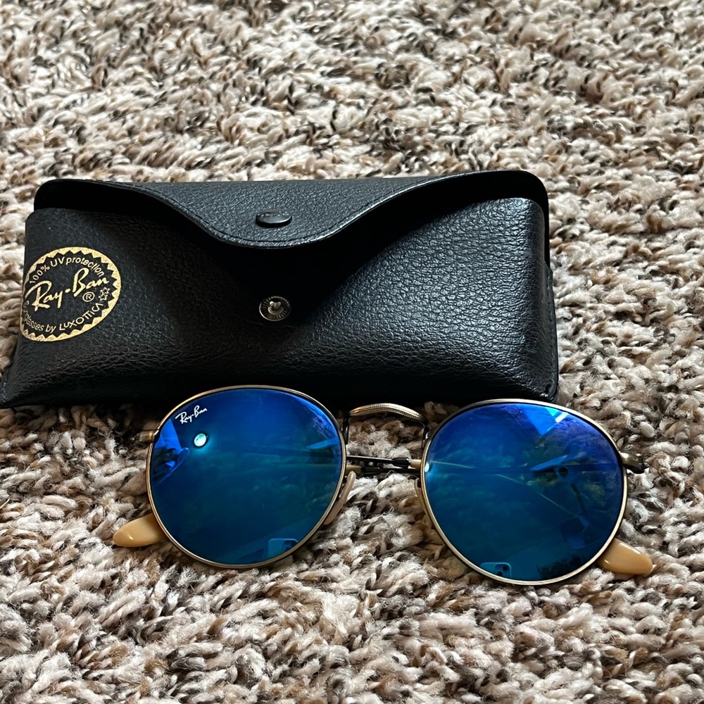 Ray ban round/blue sunglasses